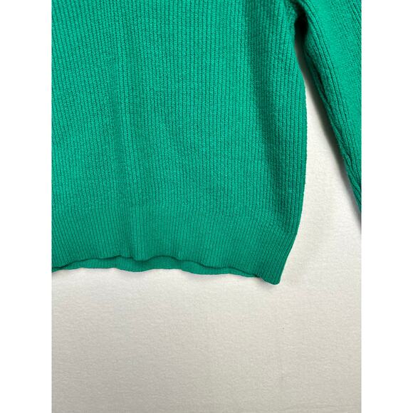 Woman's So Soft Old Navy Green V Neck Sweater - Size Small Casual Cozy - Picture 3 of 10